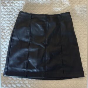 Vegan Leather Skirt